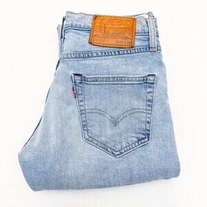 Levi's 511 Straight Leg Women's Light Wash Denim Jeans Zip Fly 29 x 30